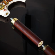 Wooden Cane Extension – Adds 3 Inches, Hardwood Brass Fitting - GCArtis - Parts for cane making - 