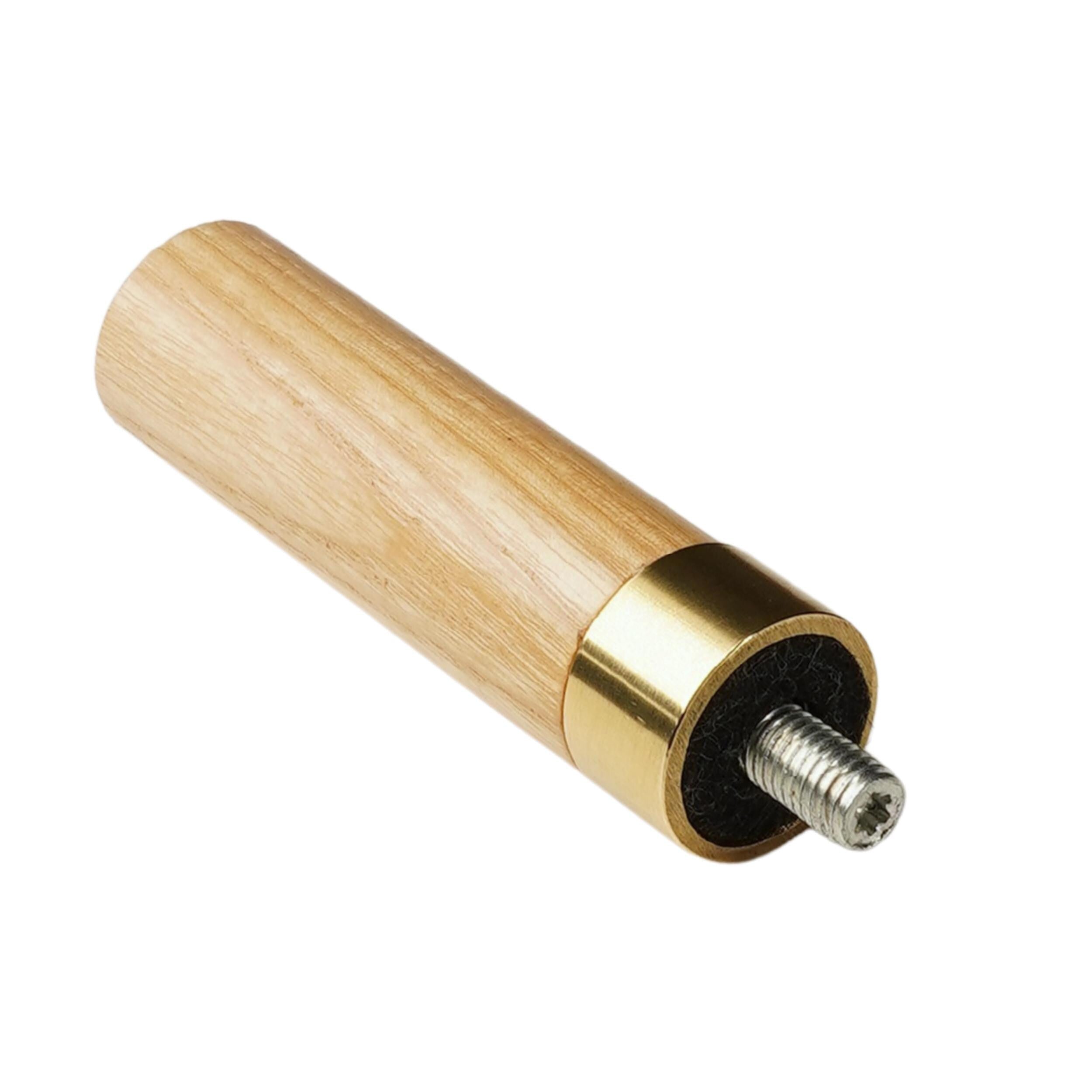 Wooden Cane Extension – Adds 3 Inches, Hardwood Brass Fitting - GCArtis - Parts for cane making - 