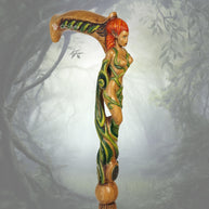 Forest Fairy Light Wood – Hand-Carved Wooden Walking Cane - GCArtis - Hand carved Wooden Canes - Wood, wooden, solid wood, hard wood