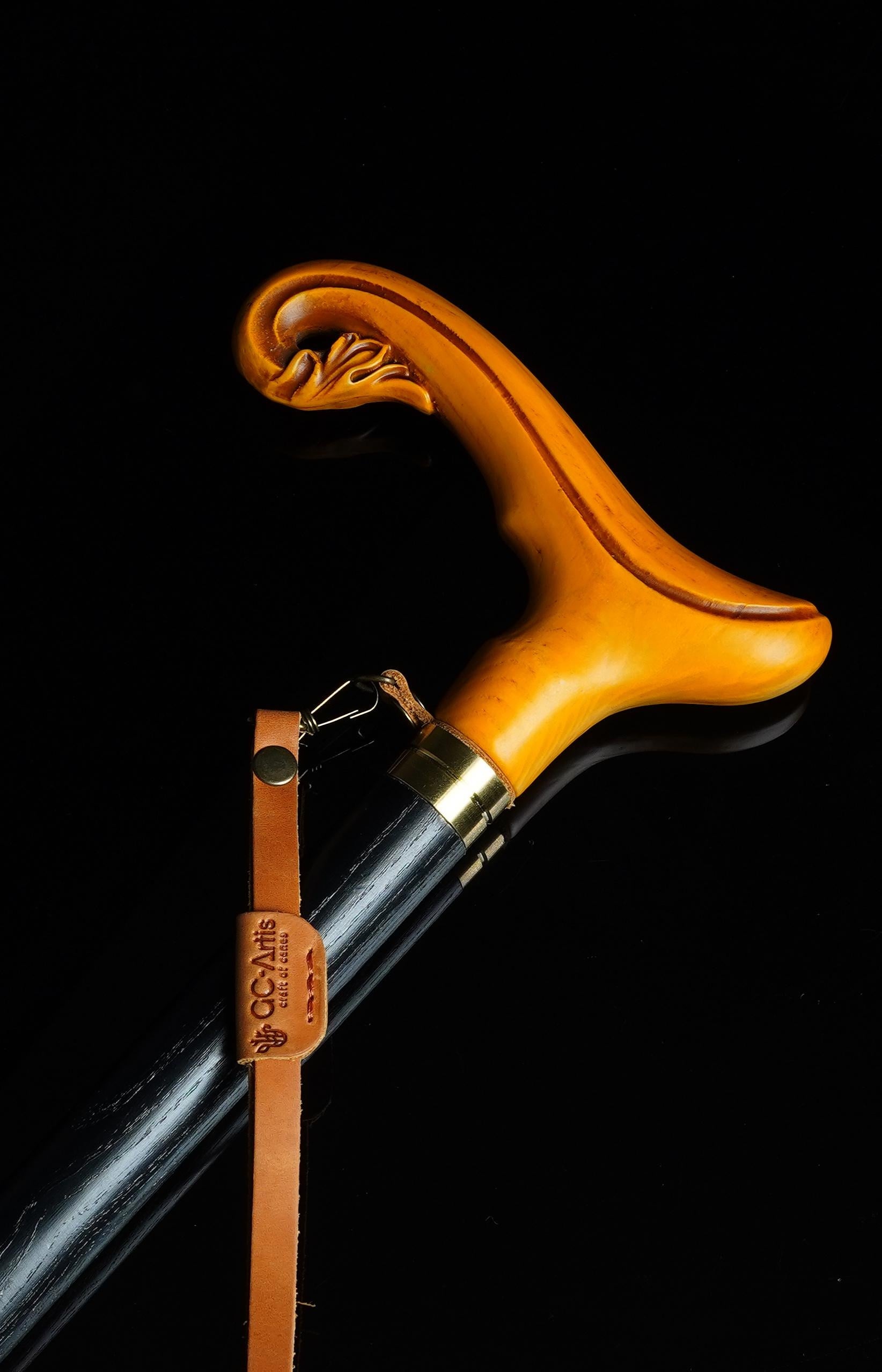 Elegant Wooden Walking Stick Cane - Magic, Light weight Classic handle - GCArtis - Classic Wooden Canes - 