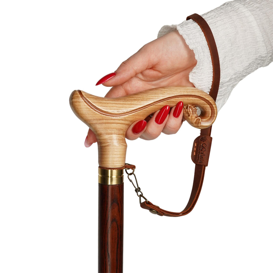 Elegant Wooden Walking Stick Cane - Magic, Light weight Classic handle - GCArtis - Classic Wooden Canes - 