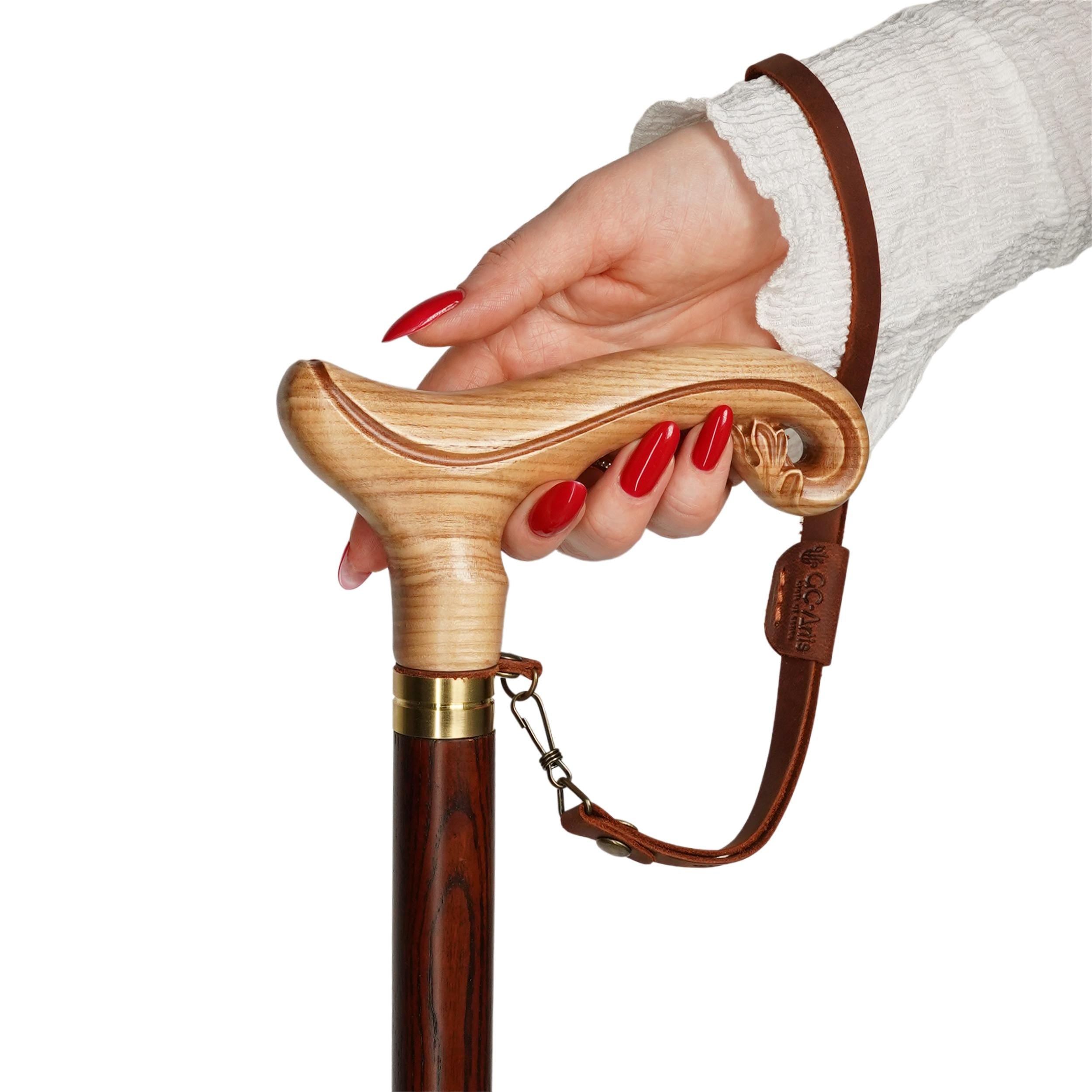 Elegant Wooden Walking Stick Cane - Magic, Light weight Classic handle - GCArtis - Classic Wooden Canes - 