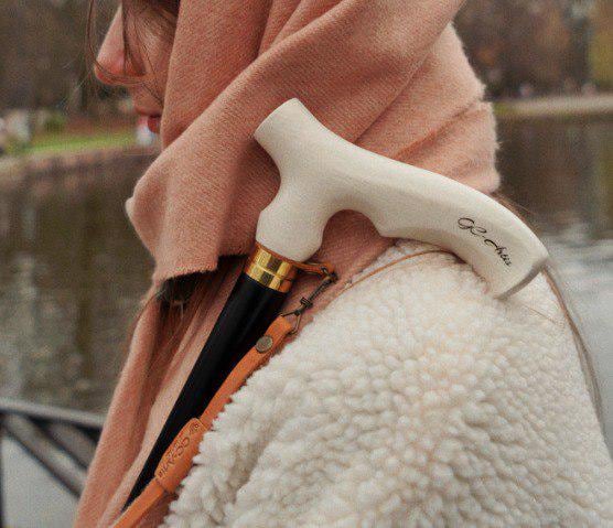Yellow Wooden Walking Cane - Light weight Classic Fritz handle - GCArtis - Classic Wooden Canes - 