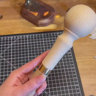 Classic Knob Style walking stick cane blank with Ball