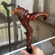 Wolf Cane wooden walking stick - GC-Artis Walking Sticks Canes