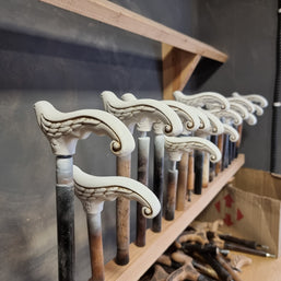 Walking stick cane White Swallow Bird - GC-Artis Walking Sticks Canes