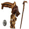 Awakening Bear Cane wood crafted hand carved Walking Stick - GC-Artis Walking Sticks Canes