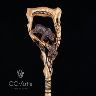 Легка дерев'яна палиця-тростина Ведмідь Ловля лосося