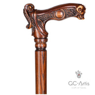 Дикий кабан. Унікальна дерев'яна палиця-тростина