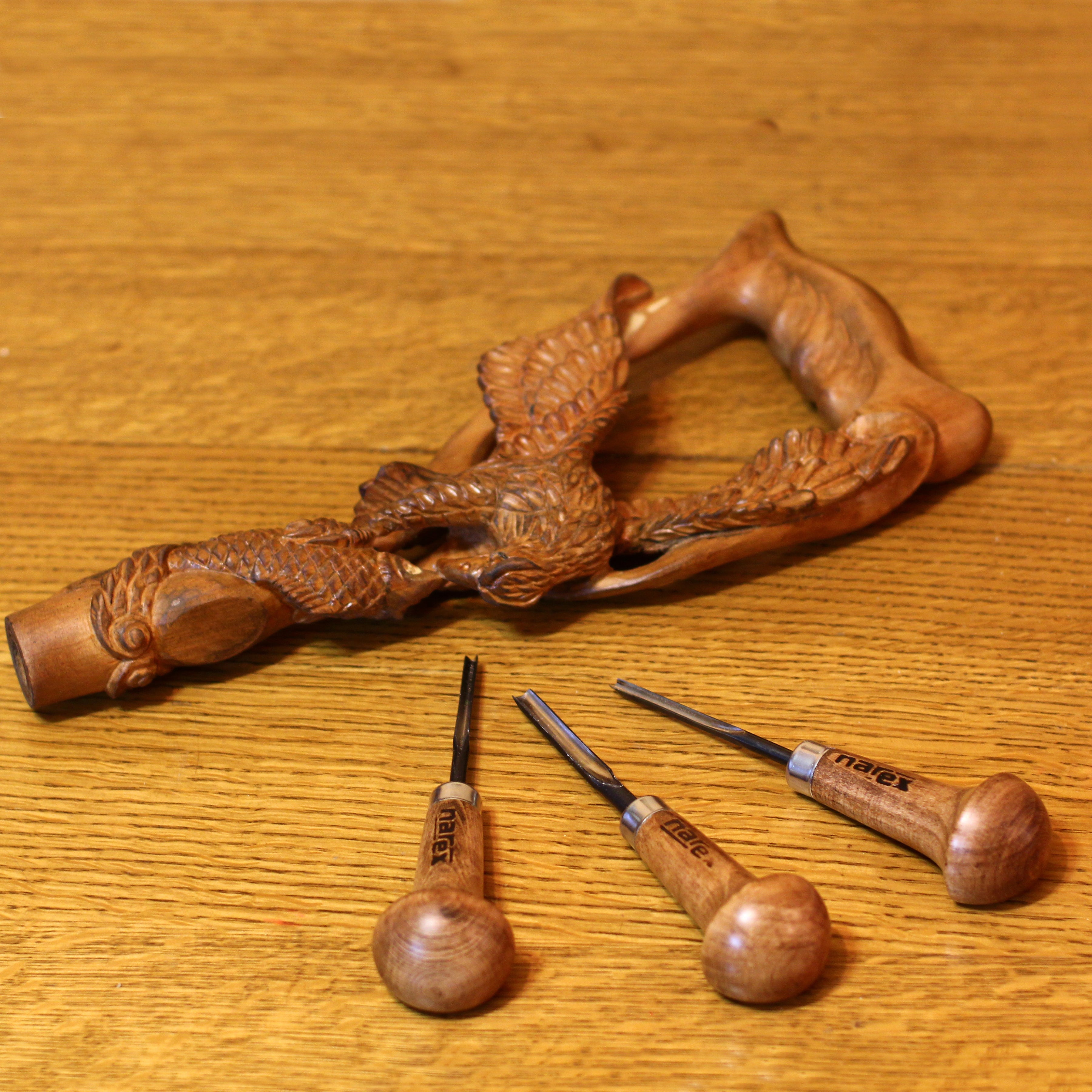 Дерев'яна палиця-тростина для риболовлі на лосося AMERICAN EAGLE