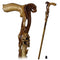 Snake Cobra & Skull wooden walking cane stick hiking Staff light - GC-Artis Walking Sticks Canes