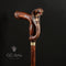 Wooden Cane Walking Stick Cobra Snake