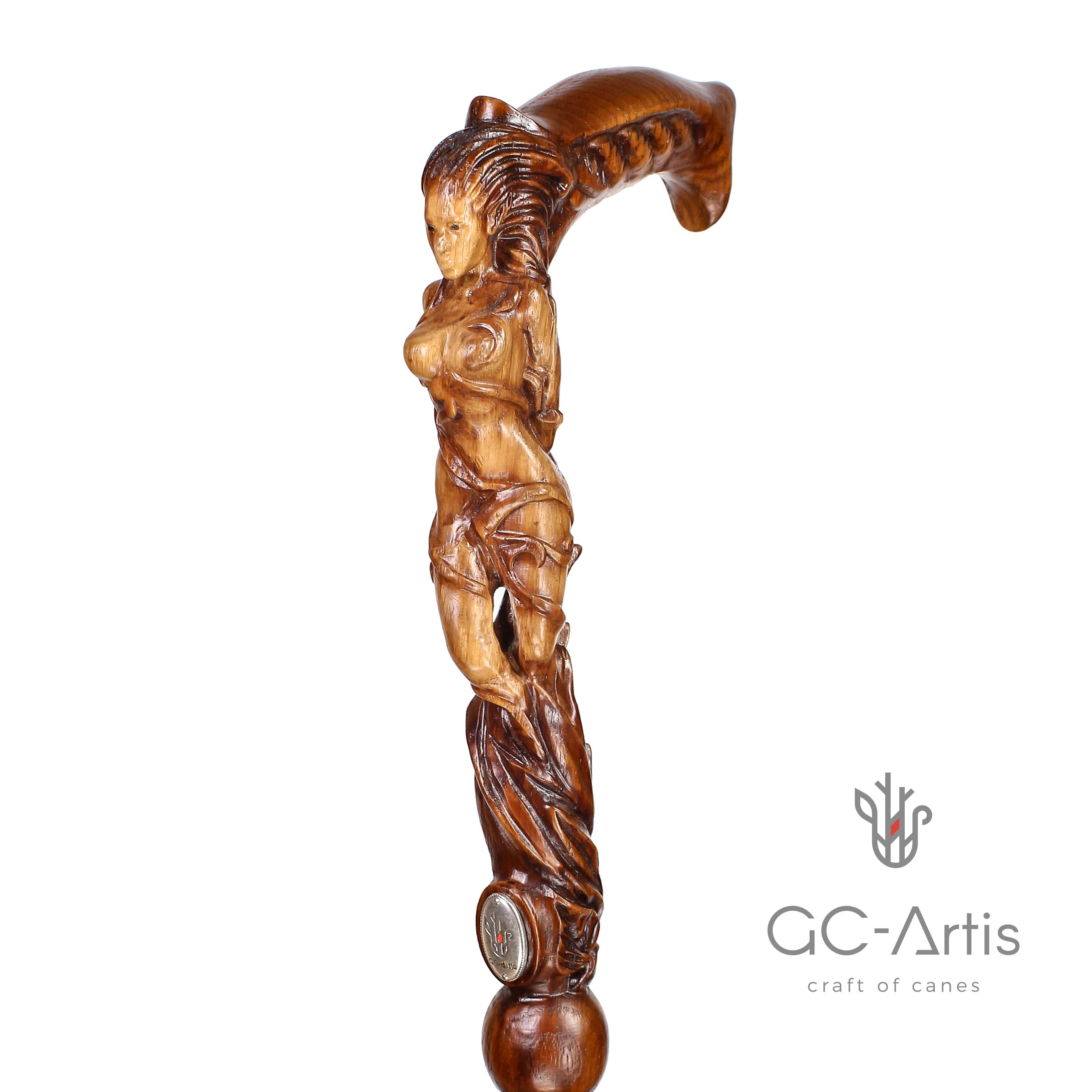 Дерев'яна палиця-тростина 