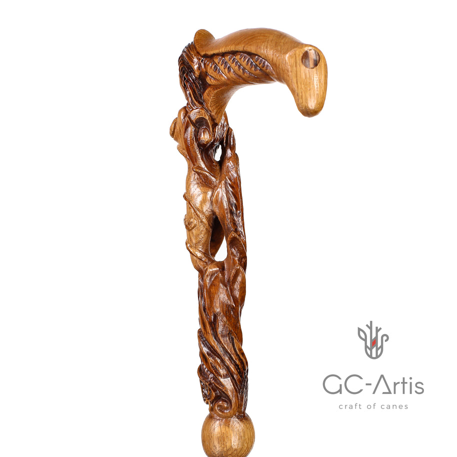 Canne de marche en bois Fée des forêts Femme sexy