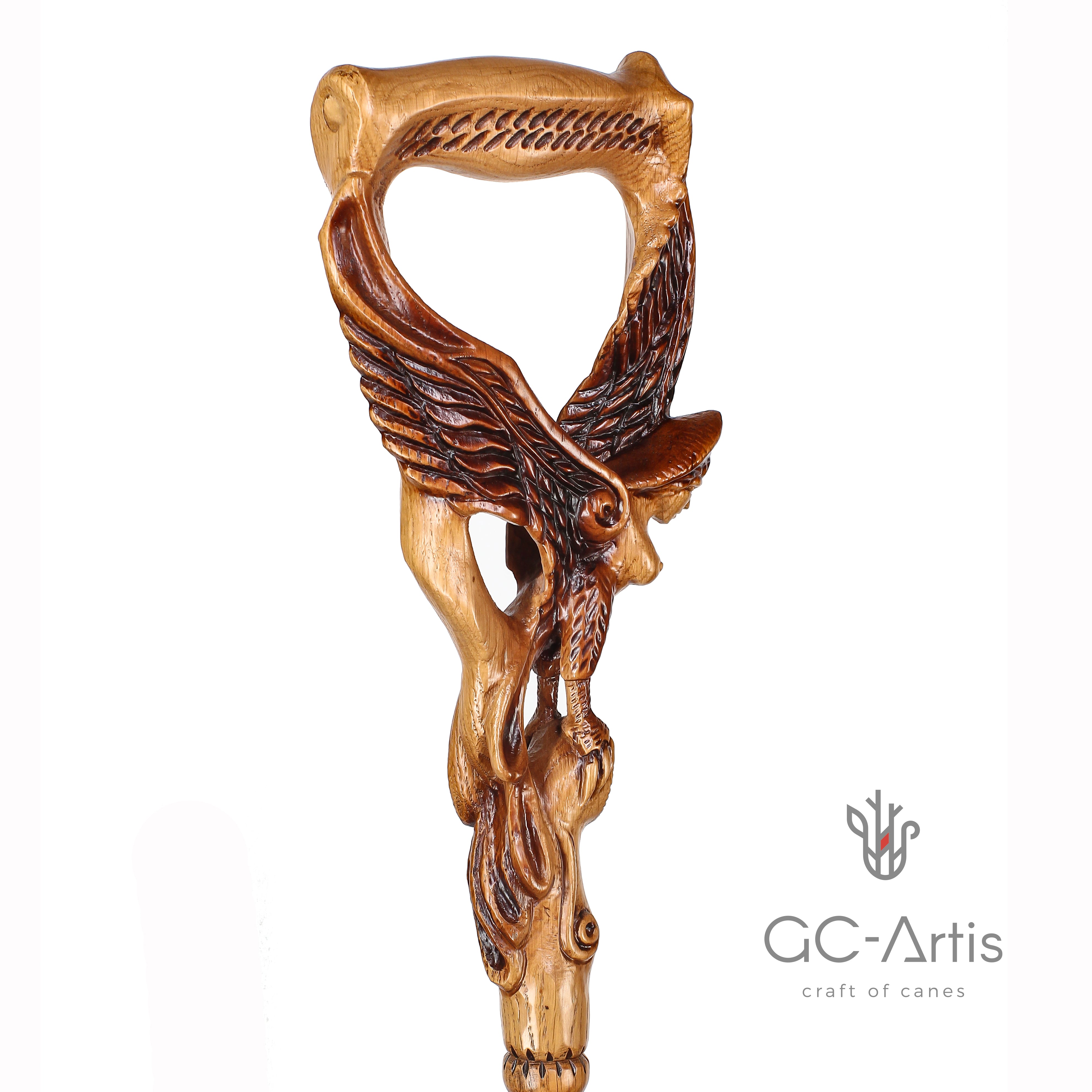 Gamayun Garpia Paradise BIRD Cane walking stick
