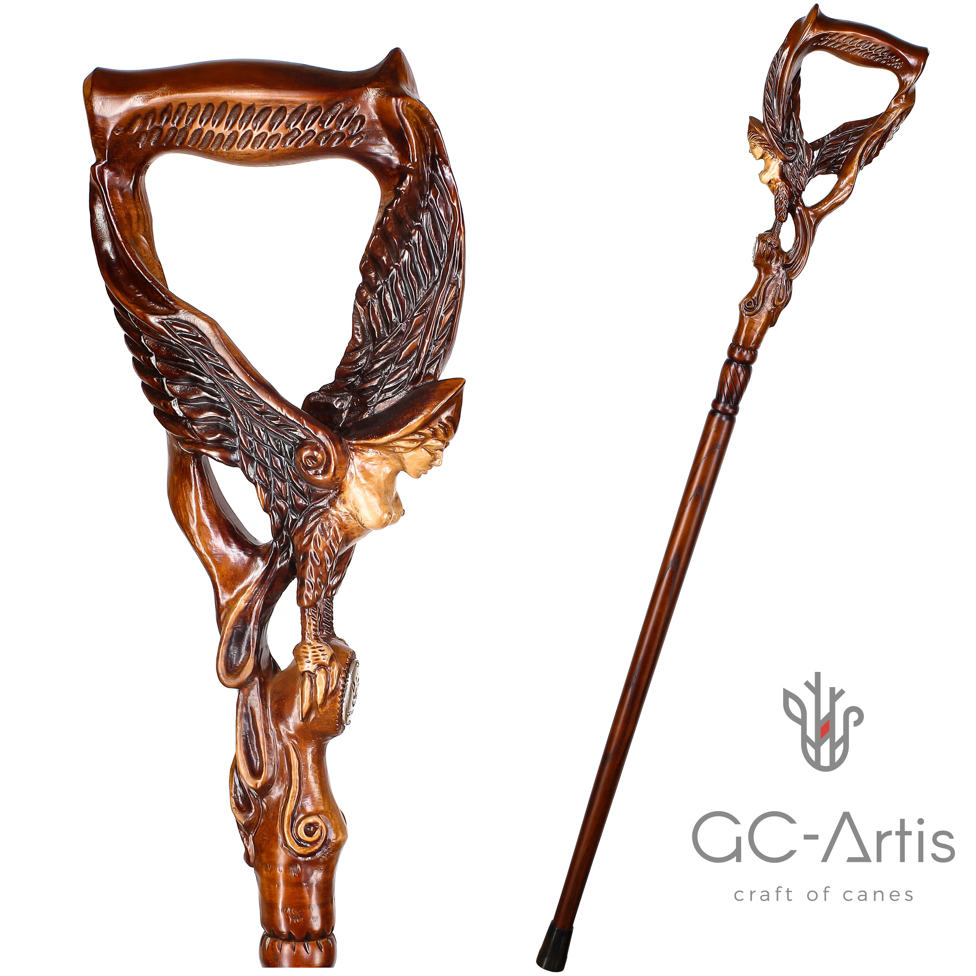 Paradise BIRD GAMAYUN Fantasy Winged Women Cane