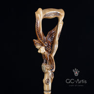 Gamayun Garpia Paradise BIRD Cane walking stick