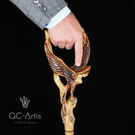 Gamayun Garpia Paradise BIRD Cane walking stick