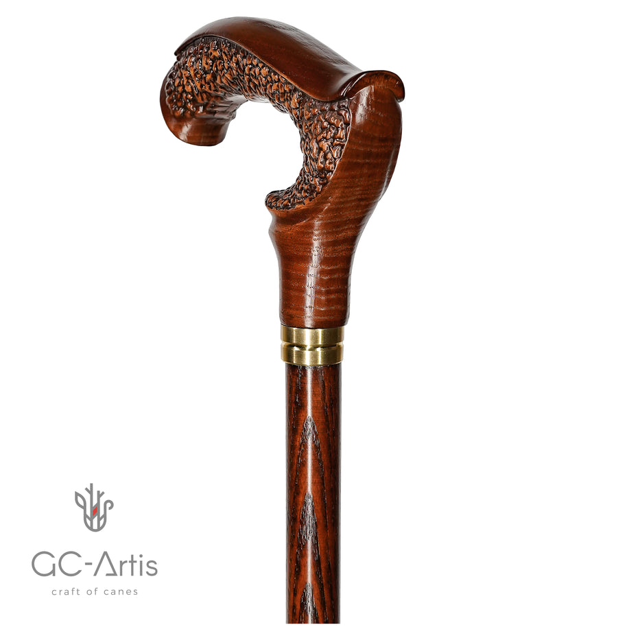 GRACE Canne élégante en bois - Foncée