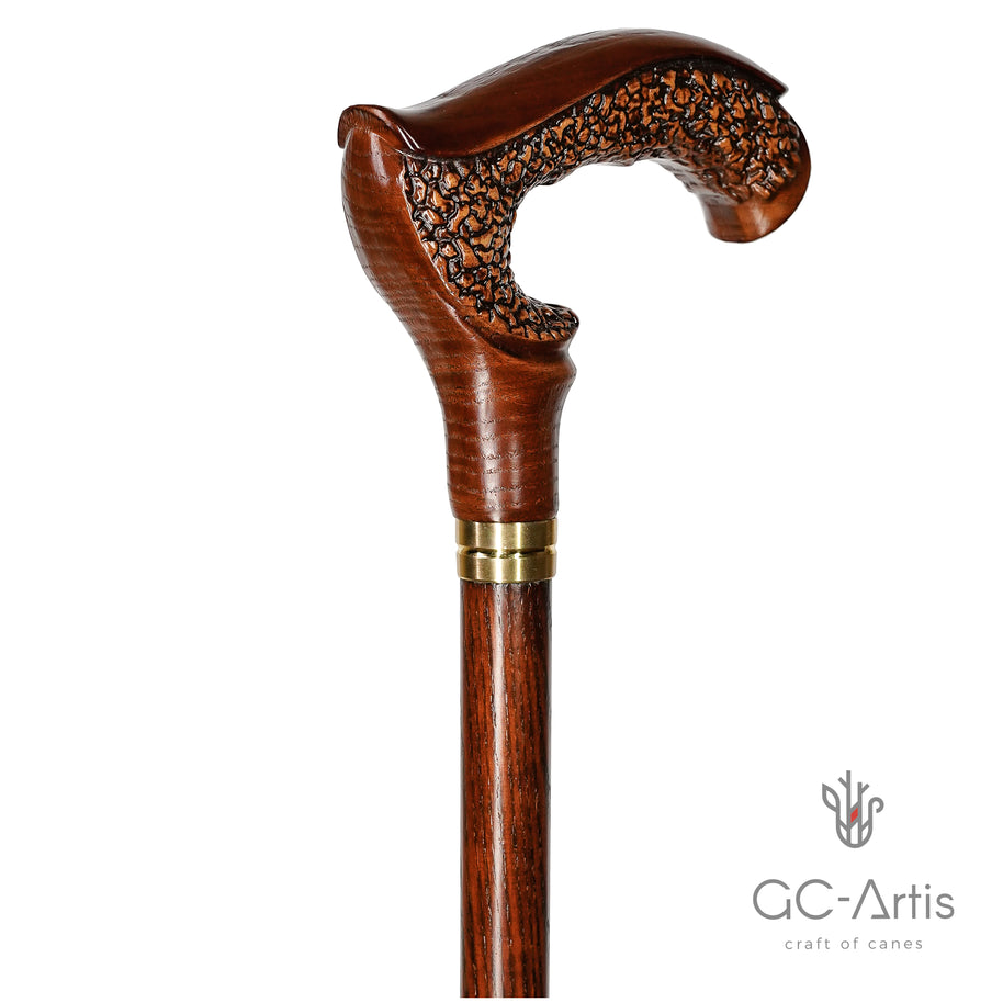 GRACE Canne élégante en bois - Foncée