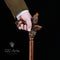 Wooden Cane Walking Stick Howling Wolf