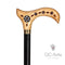 Pearl Inlay Light Wooden Walking Stick Cane