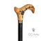 Pearl Inlay Light Wooden Walking Stick Cane