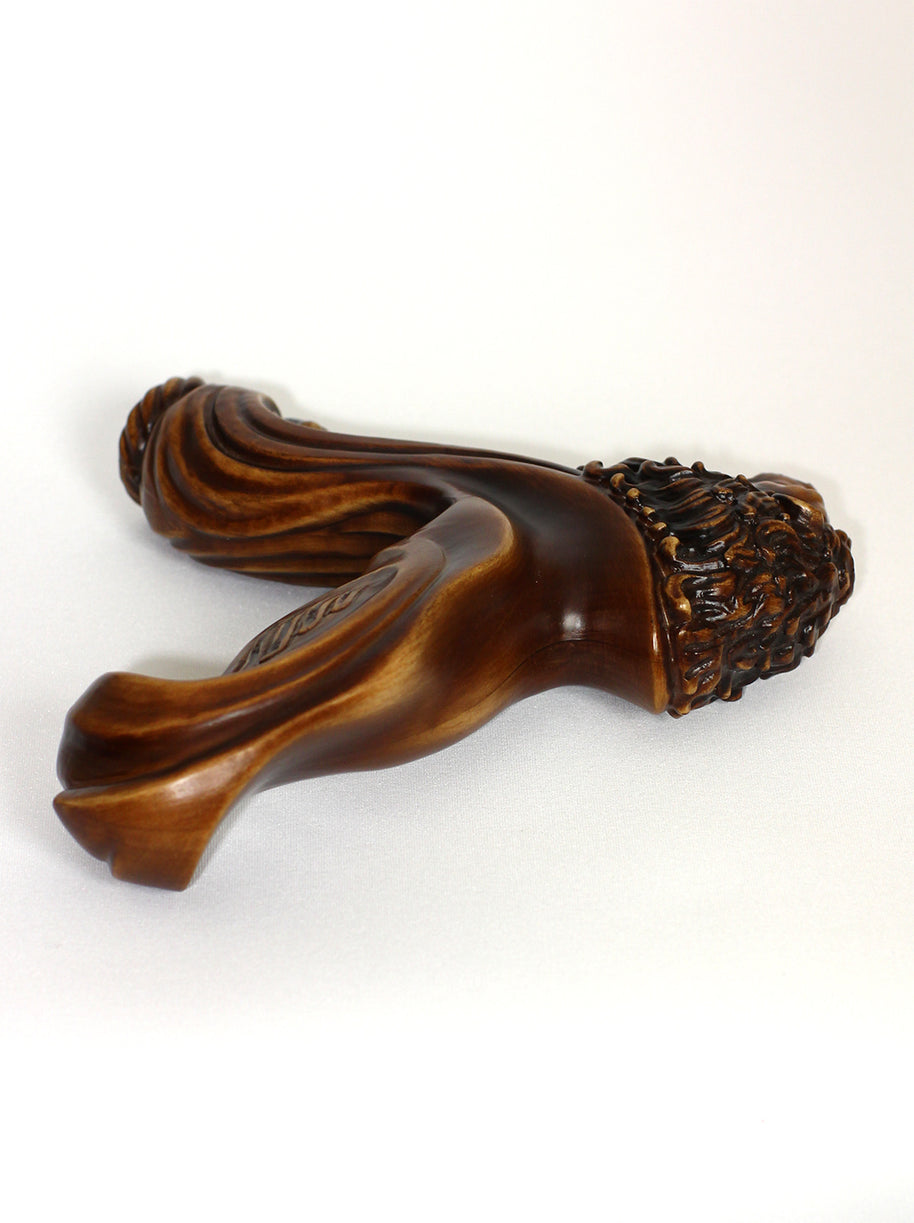 Unique Ergonomical Handle! Wooden Cane Lion Walking Stick - GC-Artis Walking Sticks Canes