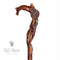 Lizard & Flower Ladies Hand Carved Walking Stick