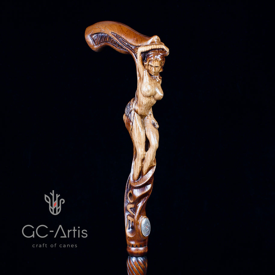 LOVE SEXY Canne en bois pour femme nue