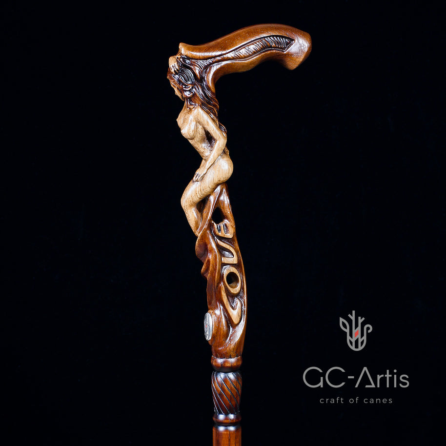 LOVE SEXY Canne en bois pour femme nue