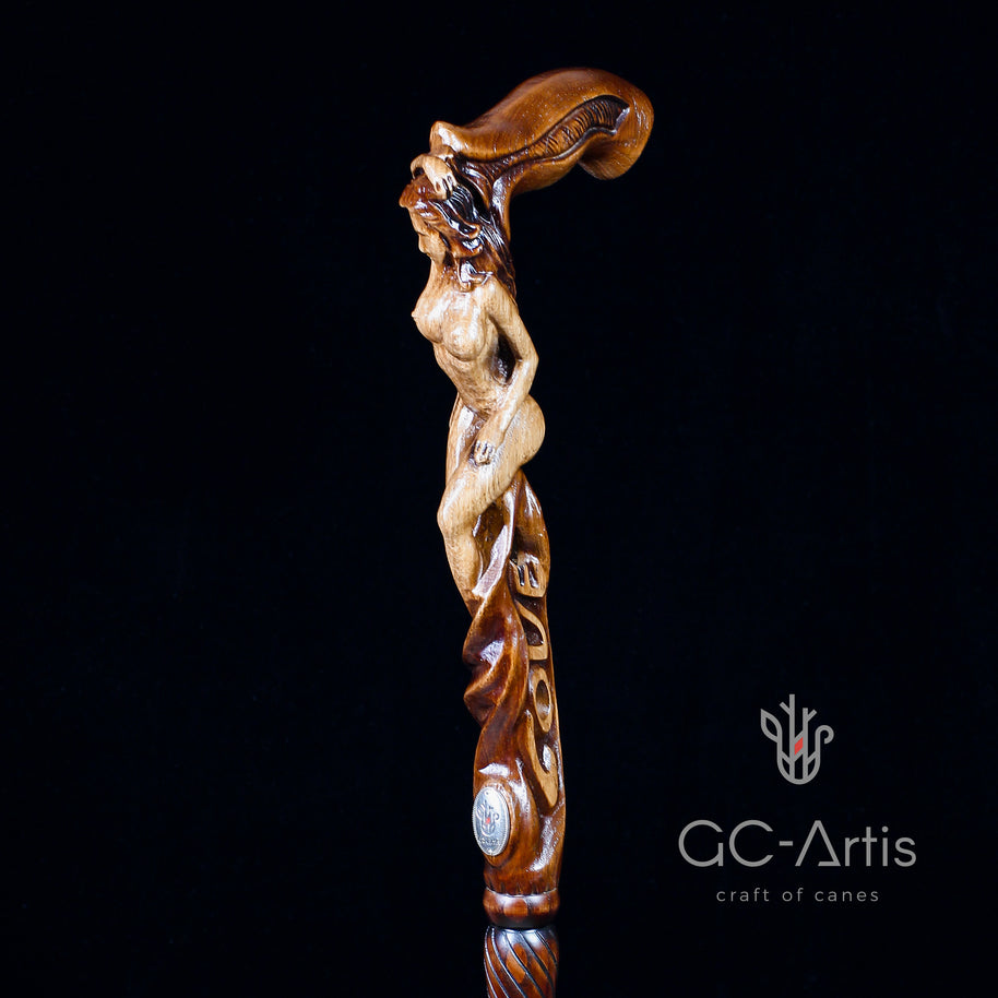 LOVE SEXY Canne en bois pour femme nue