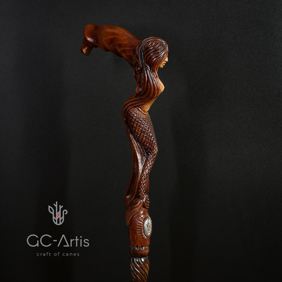Canne de marche en bois 
