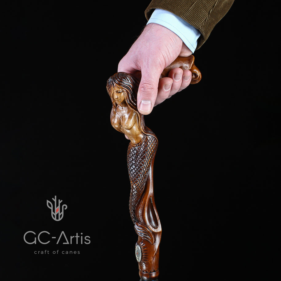Canne de marche en bois 
