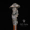 Pirate Captain with Monkey Bronze collectible walking stick