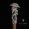 Pirate Captain with Monkey Bronze collectible walking stick