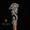 Pirate Captain with Monkey Bronze collectible walking stick