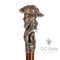 Pirate Captain with Monkey Bronze collectible walking stick