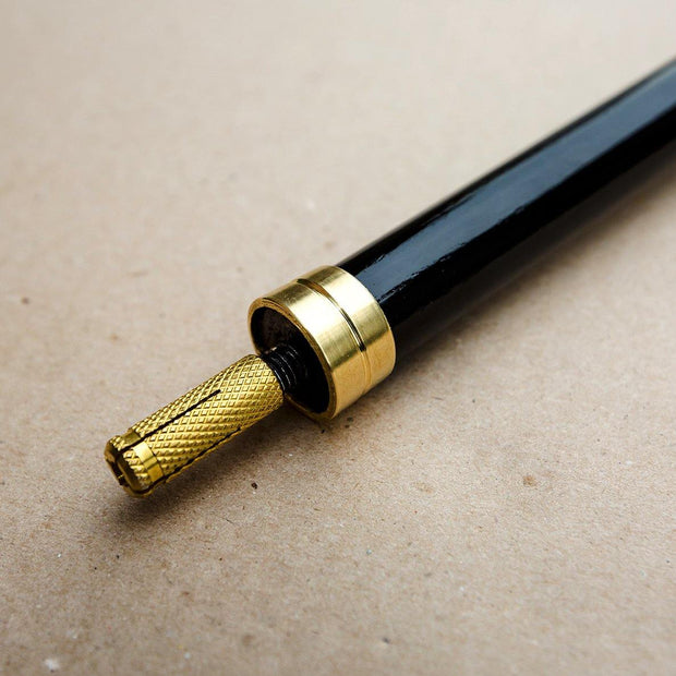 Black Wooden Shaft Parts Kit for custom Individual walking cane making - GC-Artis Walking Sticks Canes
