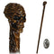 EGYPTIAN SKULL Wooden Walking Stick Cane Ankh Cross - GC-Artis Walking Sticks Canes