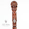 EGYPTIAN SKULL Wooden Walking Stick Cane Ankh Cross