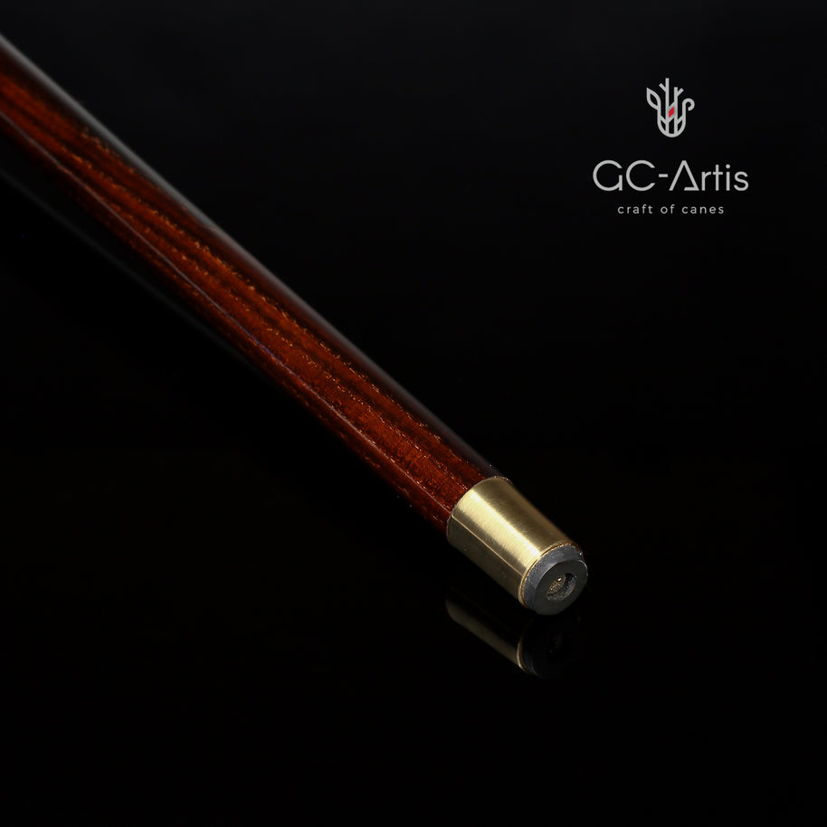 WerWolf wood & Bronze Walking Stick Cane - GC-Artis Walking Sticks Canes