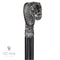 Wolf Wolfman Bronze Silver Plated Walking Stick Cane