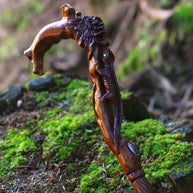 Жіноча палиця ручної роботи Lizard & Flower