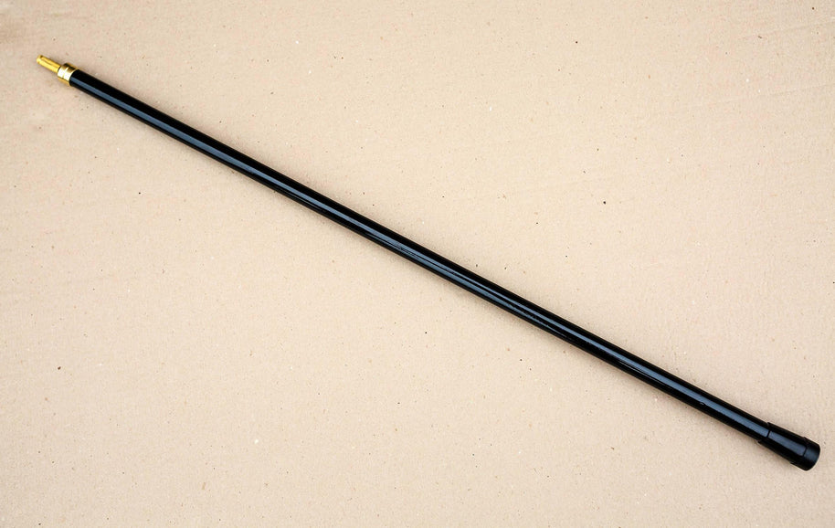 Black Wooden Shaft Parts Kit for custom Individual walking cane making - GC-Artis Walking Sticks Canes