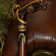 Wild Boar Unique Wooden Cane Walking Stick - GC-Artis Walking Sticks Canes