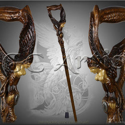 Paradise BIRD GAMAYUN Fantasy Winged Women Cane - GC-Artis Walking Sticks Canes