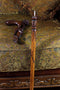 COBRA Snake with SKULL Cane Walking Stick Dark Wooden - GC-Artis Walking Sticks Canes