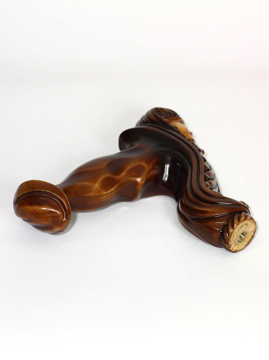 Ergonomical Handle! Wooden Walking Cane Stick Carved Egypt Pharaoh - GC-Artis Walking Sticks Canes