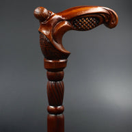 Weaving Unique Designer art Wooden Walking Stick Cane - GC-Artis Walking Sticks Canes